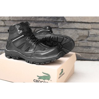 Ms Shop - cocodrilo armadura negro hombres Bots zapatos botas de seguridad hombres al aire libre senderismo montañismo
