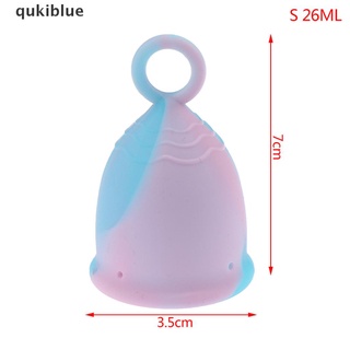 qukiblue copas menstruales anillo de higiene femenina período de silicona suave reutilizable copa de luna co