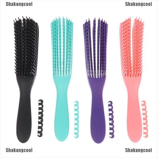 [SKC] masaje desenredar cepillo de pelo cuero cabelludo masaje peine desenredar cepillo cepillo de pelo [Shakangcool] (1)