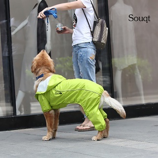 spyg - impermeable para perros, transpirable, impermeable, poliuretano, gran mascota, perro de cuatro patas, para salir (6)