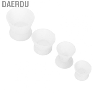 daerdu - juego de 4 tazas de mezcla de laboratorio dental profesional de silicona, materiales dentales