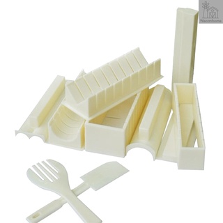 Sushi Maker Kit de Sushi molde de Sushi fabricación de moldes para principiantes antiadherente Sushi Maker herramienta 10pcs
