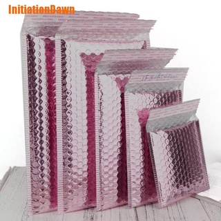 Initiationdawn> 10 sobres metálicos de oro rosa de polietileno metálicos sobres autosellados