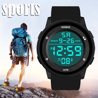 Reloj De pulsera deportivo con cronómetro Digital Lcd De goma para hombre (1)