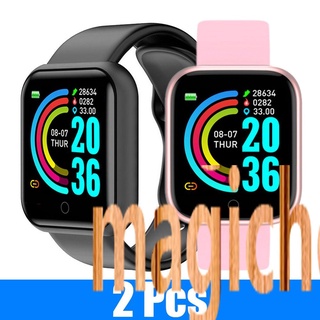 magichouseo Y68S Smart Watch Fitness Tracker Presión Arterial Smartwatches Impermeable Monitor De Frecuencia Cardíaca Bluetooth Reloj De Pulsera