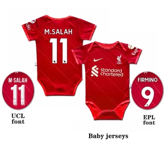 Jersey/camisa de fútbol temporada 2021-22 new Liverpool home red baby siamés