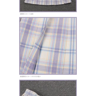 conjunto de dos piezas/one-piecejkuniform falda estilo japonés niñas vestido preppy estilo plisado falda falda corta+blusas de mujer (8)