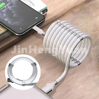 cable de dedos magntico 3 en 1 de 360 grados adecuado para android apple tipo-c cable de marco rápido y conveniente