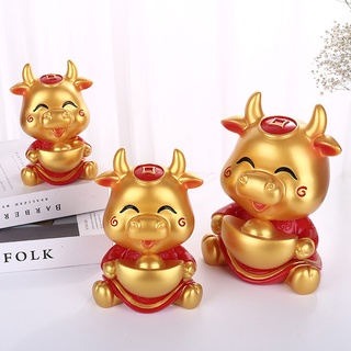 vinilo chino festivo hucha creativas taurus hucha adornos de dibujos animados para el año nuevo colgante (3)