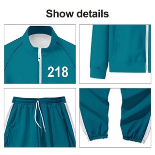 #eml un conjunto de traje deportivo coreano película calamar juego sudadera y pantalones .10.12 (9)