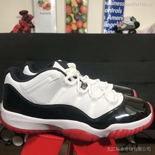 nike air jordan 11 xi retro bajo aj11 concord-bred negro/rojo-blanco av2187-160 zapatos de baloncesto f8jf