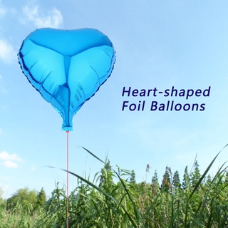 【8/25】18in Colorful Heart-shaped Foil Balloons Birthday Wedding Party Decoration