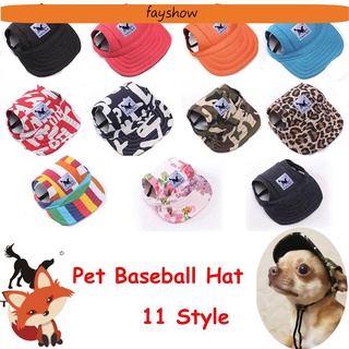 Fay lindo TAILUP perro sombrero de sol ajustable algodón lona gorra de béisbol deporte cachorro suministro verano Casual mascota