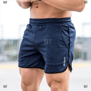 <SLT> Summer Men Running Shorts Sports Fitness Short Pants Quick Dry Gym Slim Shorts