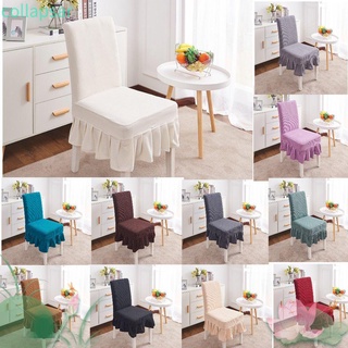plegable sala de estar falda forma de cocina gruesa silla cubierta de asiento cubiertas de spandex comedor dormitorio fundas elásticas/multicolor