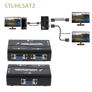 STUHLSATZ-Divisor Portátil VGA Con cable USB , De Vídeo , 2 Puertos , 1 PC A 2 Monitor Duplicador De Pantalla Dividida , Multicolor