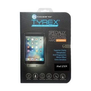Tyrex - Protector de pantalla de cristal templado para Apple iPad 2/3/4, transparente