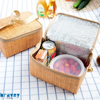 Bolsa De picnic/almuerzo/Bolsa/Bolsa Portátil Térmica De tela con aislamiento a prueba De agua y color sólido