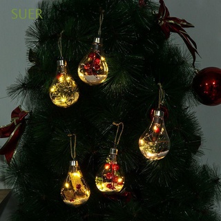 suer transparente led bola luces suministros de navidad bombilla lámparas luz de navidad árbol decoraciones fiesta colgante adorno año nuevo decoración adorno
