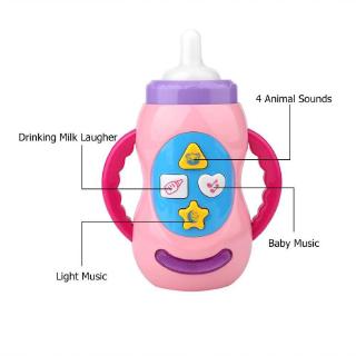 niños sonido música simulación botella de leche juguete bebé niños pequeños herramienta de aprendizaje temprano (5)