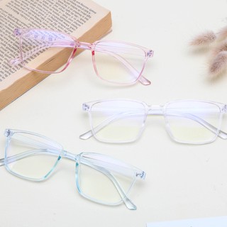 hombres/mujeres gafas de radiación gafas marco de plástico coreano marco cuadrado anti azul gafas de luz transparente gafas (4)