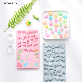 lovezuv - bandeja de silicona para galletas de chocolate, para hornear cubos de hielo (5)