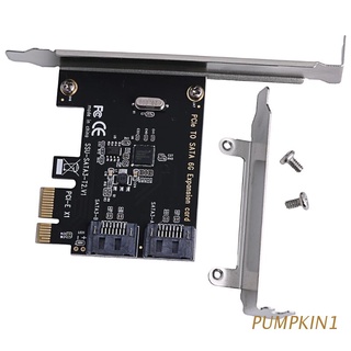 PUMPKIN PCIe PCI Express A SATA3.0 2 Puertos SATA III 6G Controlador Adaptador De Tarjeta De Expansión
