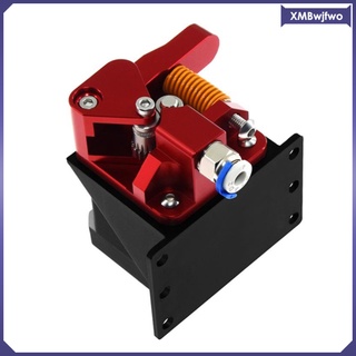 rojo - 3d impresora de aluminio dual drive gear extruder kit para ender 3 cr-10s