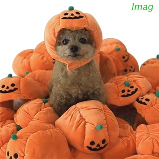 imag disfraz de halloween divertido sombrero de halloween calabaza halloween ropa suave ropa cálida vestido de fiesta para gatos cachorros pequeños