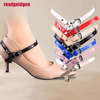 [rogoldBR] 1 par de cordones para zapatos de tacón alto, antideslizantes, para dama, correas de bloqueo, cuerda de decoración (1)