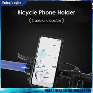 (Enjoyfenglin) Soporte de montaje para teléfono de bicicleta, rotación 360, Metal, manillar de motocicleta, GPS