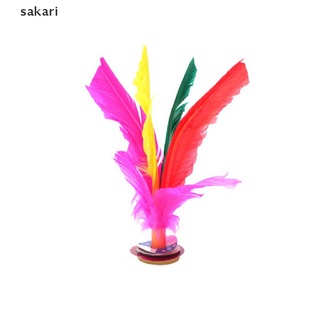 [sakari] colorido pluma china jianzi pie juego de deportes kicking volante [sakari]