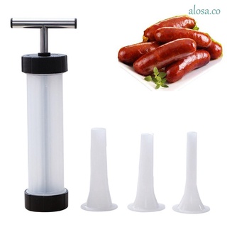 ALOSA Hand Operated Sausage Stuffer|Funnel Filling Tool Meat Fillers Kitchen Tool Nozzle Household Use Manual Food Maker Sausage Maker