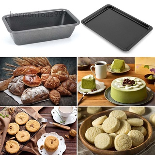 Harmonious999 6 pulgadas tostadas caja de pan pan de acero al carbono antiadherente sartén de hornear DIY molde de pastel herramientas de hornear suministros de cocina