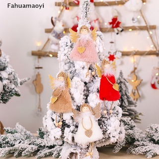 Fahuamaoyi adorno de navidad de peluche amor ángel alas doradas niña árbol de navidad adornos esperanza usted puede disfrutar de sus compras