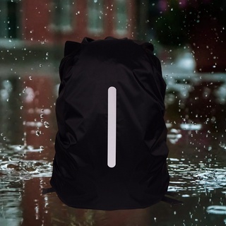 mochila cubierta de lluvia a prueba de polvo reflectante mochila cubierta para acampar (8)