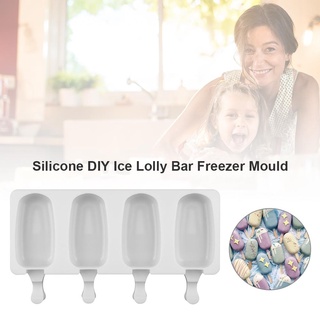 digitalblock 4 rejillas de helado fabricantes de moldes de silicona diy helado lolly barra congelador moldes