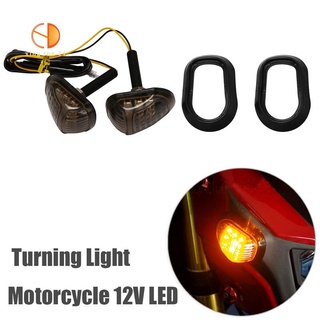 1 par de luces de giro de motocicleta 12V LED señales de giro luz de cambio luces intermitentes indicador para Honda Grom MSX125 MSX 125 (1)