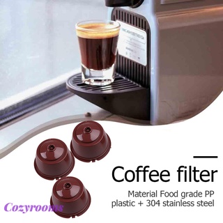 (Cozyrooms) Cafetera Nespresso Dolce Gusto cápsula de café recargable filtros tazas