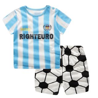 conjunto deportivo de fútbol para niños 2 piezas camiseta+pantalones cortos ropa de verano para niños