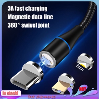 Gcd_3a magnético Micro USB Cable imán enchufe tipo C carga 2 en 1 Cable de carga