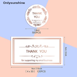 <Onlysunshine> 50 unids/set gracias por apoyar mi pequeña tarjeta de visita gracias tarjetas de felicitación (4)
