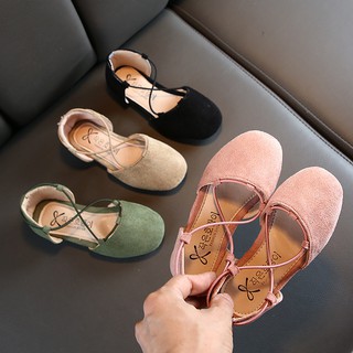 Los niños de la moda casual zapatos de las niñas solo zapatos de estilo de los niños bolsa de tacón zapatos de moda salvaje zapatos (2)