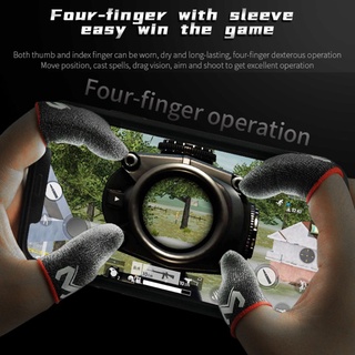 thalassa ʚ ɞ 2 Pcs Phone Games Sweat-Proof Finger Gloves Thumbs Finger Cover Anti-slip Cot