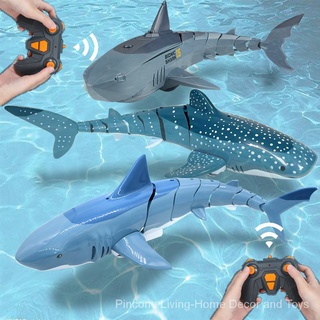 Divertido RC Tiburón Juguete De Control Remoto Animales Robots Bañera De Baño Piscina Juguetes Eléctricos Para Niños Cosas Frescas Tiburones Submarino rOUG