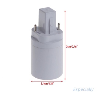 Esp G24 a E27 Socket Base tornillo LED lámpara halógena bombilla adaptador convertidor
