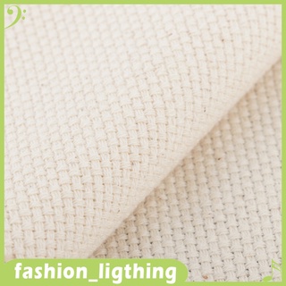 [12] tela de bordado de algodón Beige claro, Color sólido, Aida, tela de bricolaje (9)