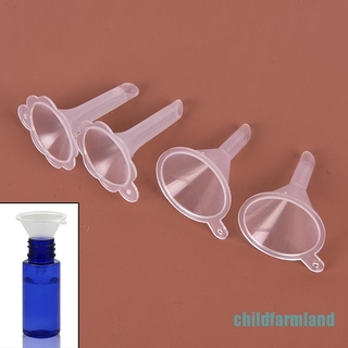 Childfarmland 2 piezas de plástico pequeño para difusor de Perfume botella Mini embudos de aceite líquido laboratorio