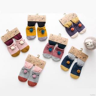 Mybaby calcetines antideslizantes antideslizantes de algodón con dibujos animados para bebés/niñas