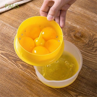 paus huevo clara separador tazón de cocina clara yema de huevo separador de hornear chef comedor tamizar huevo herramientas de cocina gadget casa cocina plástico/multicolor